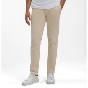 TAYLRD Fit Commuter Pants Men's 35 x 32 Marzipan Travel Business Casual Stretch